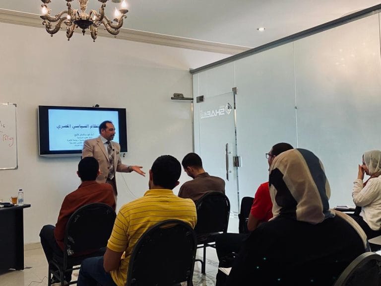 محاضرة الدكتور محمد سلمان عن تطور النظام السياسي المصري وخطة التنمية المستدامة ورؤية مصر 2030